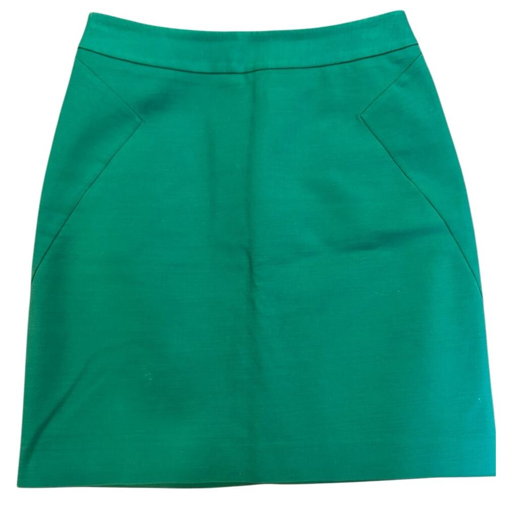 KATE SPADE Womens's Mini Skirt Size 2 Green Bossgirl Corpcore Career Office